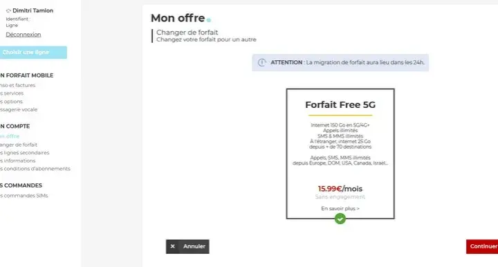 Comment faire pour changer de forfait chez Free Mobile facilement et rapidement