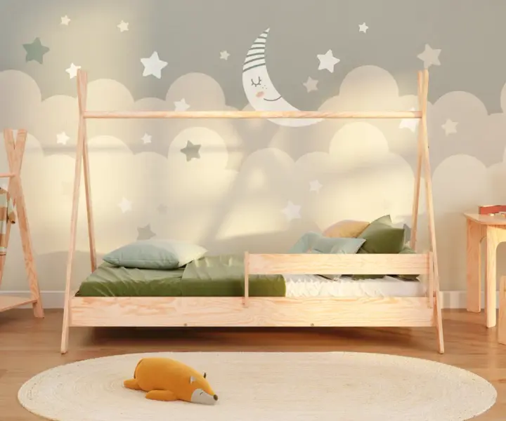 Lit cabane haut : une oasis dans la chambre